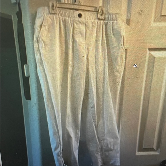 Cathy Daniels white capri pants L - Picture 1 of 6